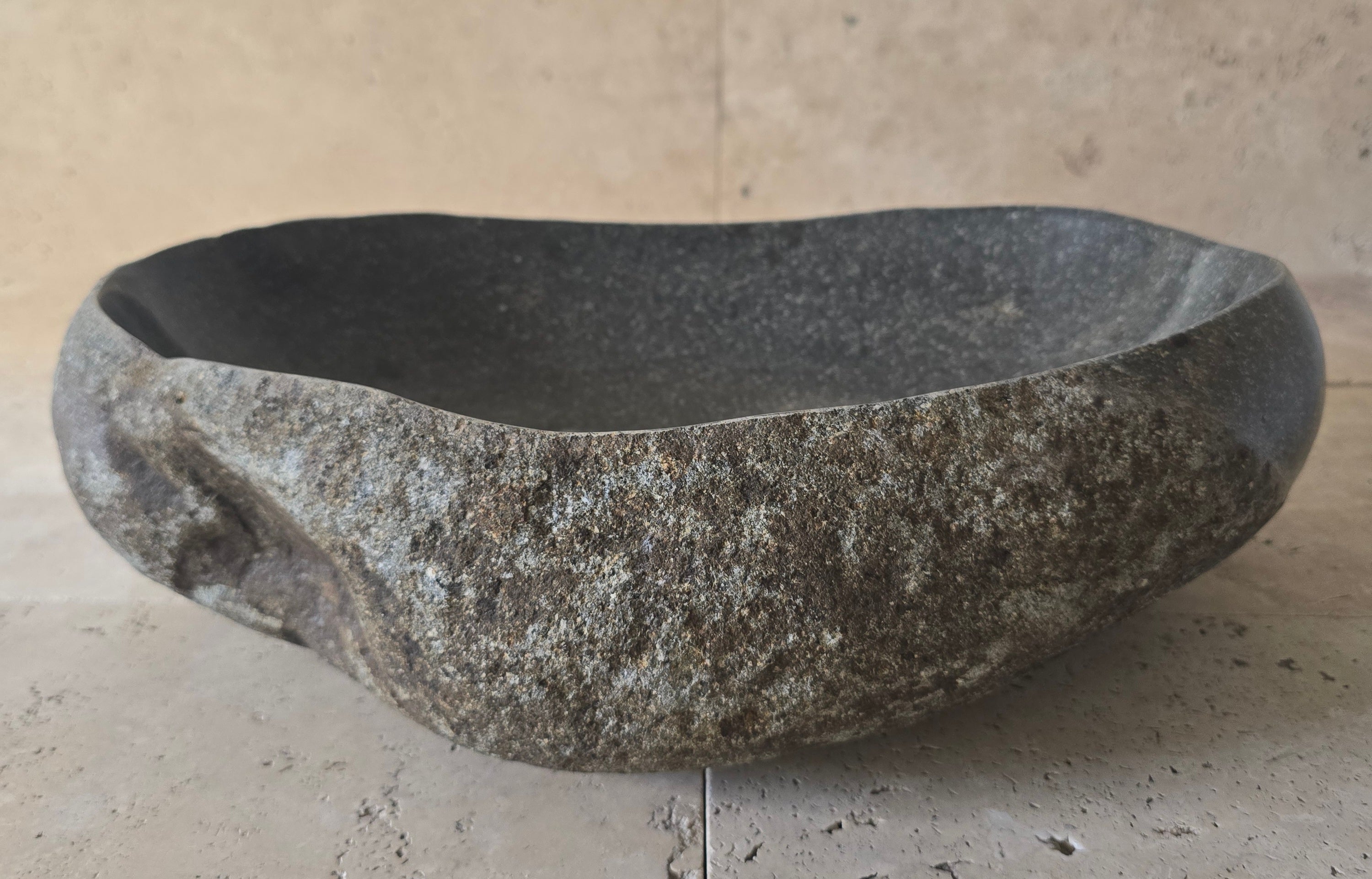 Handmade Natural Oval River Stone  Bathroom Basin  PHM 240920