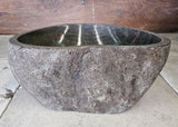 Handmade Natural Oval River Stone  Bathroom Basin  RS 2409147