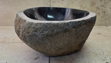 Handmade Natural Oval River Stone  Bathroom Basin  RM 25072047
