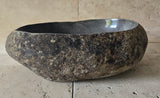 Handmade Natural Oval River Stone  Bathroom Basin  RVM 2409095