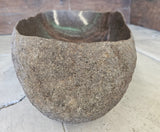 Handmade Natural Oval River Stone  Bathroom Basin  RVM 2409043