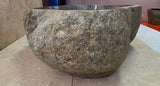 Handmade Natural Oval River Stone  Bathroom Basin  RL 25072035