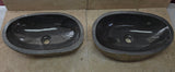 Handmade Natural Oval River Stone  Bathroom Basin LARGE TWIN SETS A & B RL 25072003
