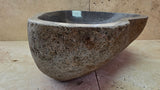 Handmade Natural Oval River Stone  Bathroom Basin  RL 25072049