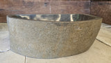 Handmade Natural Oval River Stone  Bathroom Basin  RM 2409013