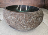 Handmade Natural Oval River Stone  Bathroom Basin  RS 24090113