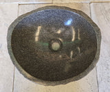 Handmade Natural Oval River Stone  Bathroom Basin  RS 2409046