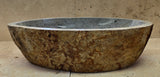 Handmade Natural Oval River Stone  Bathroom Basin  RL 240916