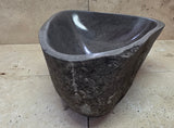 Handmade Natural Oval River Stone  Bathroom Basin  RS 2409028