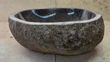 Handmade Natural Oval River Stone  Bathroom Basin  RS 25072013
