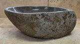 Handmade Natural Oval River Stone  Bathroom Basin  RS 2409040