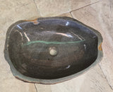 Handmade Natural Oval River Stone  Bathroom Basin  RL 240919