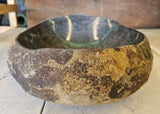 Handmade Natural Oval River Stone  Bathroom Basin  RVM 2409017