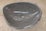 Handmade Natural Oval River Stone  Bathroom Basin  RM 25072053