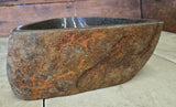 Handmade Natural Oval River Stone  Bathroom Basin  RS 2409012