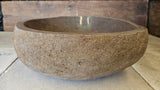 Handmade Natural Oval River Stone  Bathroom Basin  RM 2409142