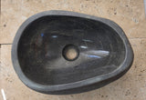Handmade Natural Oval River Stone  Bathroom Basin  RS 2409133