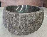 Handmade Natural Oval River Stone  Bathroom Basin  RS 2409099