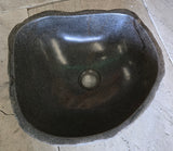 Handmade Natural Oval River Stone  Bathroom Basin  RS 2409053