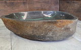 Handmade Natural Oval River Stone  Bathroom Basin  RL 240919