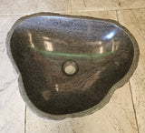Handmade Natural Oval River Stone  Bathroom Basin  RM 2409140