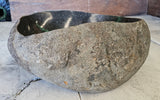 Handmade Natural Oval River Stone  Bathroom Basin  RVM 2409014