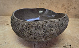 Handmade Natural Oval River Stone  Bathroom Basin  RVS 2409039