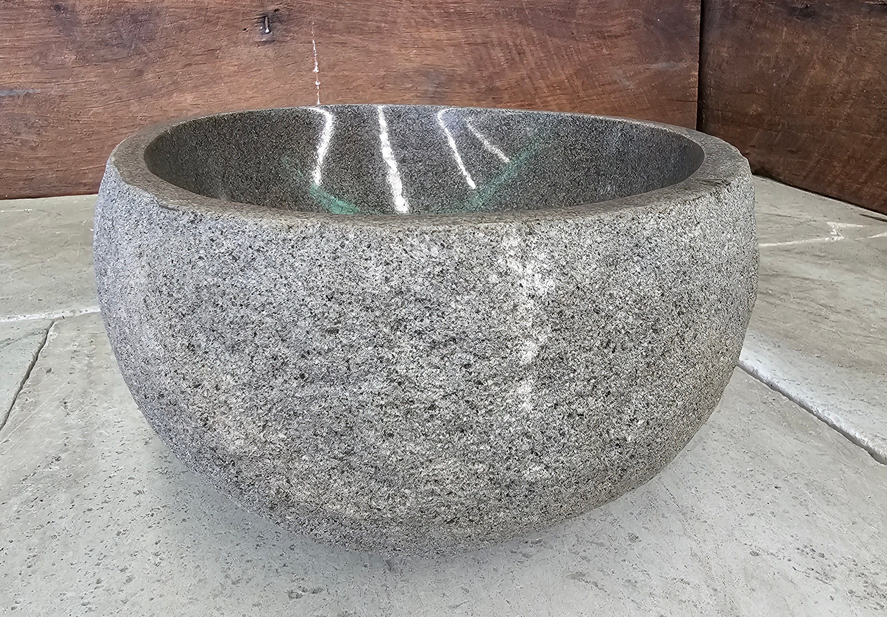 Handmade Natural Oval River Stone  Bathroom Basin  RS 2409052