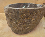 Handmade Natural Oval River Stone  Bathroom Basin TWIN SETS A & B RM 25072030