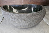 Handmade Natural Oval River Stone  Bathroom Basin  RS 2409147