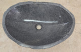 Handmade Natural Oval River Stone  Bathroom Basin  RL 240956