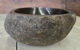 Handmade Natural Oval River Stone  Bathroom Basin  RS 2409044