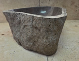 Handmade Natural Oval River Stone  Bathroom Basin  RS 2409037