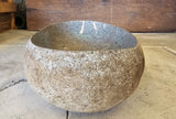 Handmade Natural Oval River Stone  Bathroom Basin  RVM 2409056