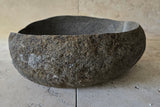 Handmade Natural Oval River Stone  Bathroom Basin  RVM 2409092