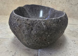 Handmade Natural Oval River Stone  Bathroom Basin  RVM 2409030
