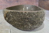 Handmade Natural Oval River Stone  Bathroom Basin  RS 2409053