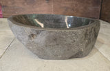 Handmade Natural Oval River Stone  Bathroom Basin  RS 2409015