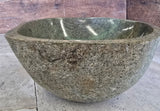 Handmade Natural Oval River Stone  Bathroom Basin  RS 2409027