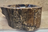 Natural Handmade Petrified Wood Basin - FSB 240902