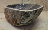 Handmade Natural Oval River Stone  Bathroom Basin  RL 25072021