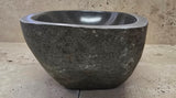 Handmade Natural Oval River Stone  Bathroom Basin  RL 240973