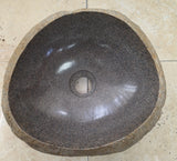 Handmade Natural Oval River Stone  Bathroom Basin  RVS 2409077
