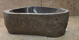 Handmade Natural Oval River Stone  Bathroom Basin  RS 2409037