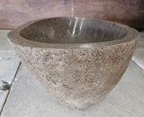 Handmade Natural Oval River Stone  Bathroom Basin  RL 2409220