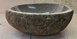 Handmade Natural Oval River Stone  Bathroom Basin  RS 25072049