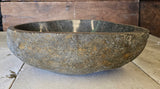 Handmade Natural Oval River Stone  Bathroom Basin  RM 2409140