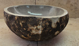 Handmade Natural Oval River Stone  Bathroom Basin  RS 2409132