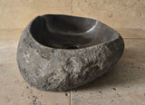 Handmade Natural Oval River Stone  Bathroom Basin  PHM 240925