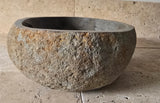 Handmade Natural Oval River Stone  Bathroom Basin  RM 2409080